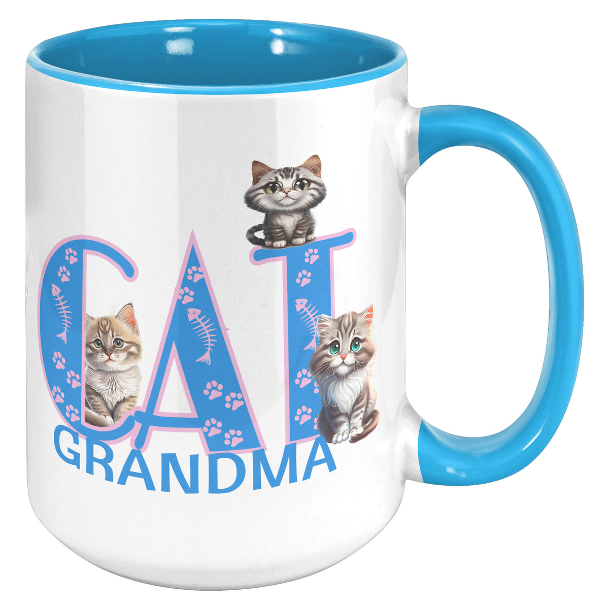 Cat Grandma Accent Mug