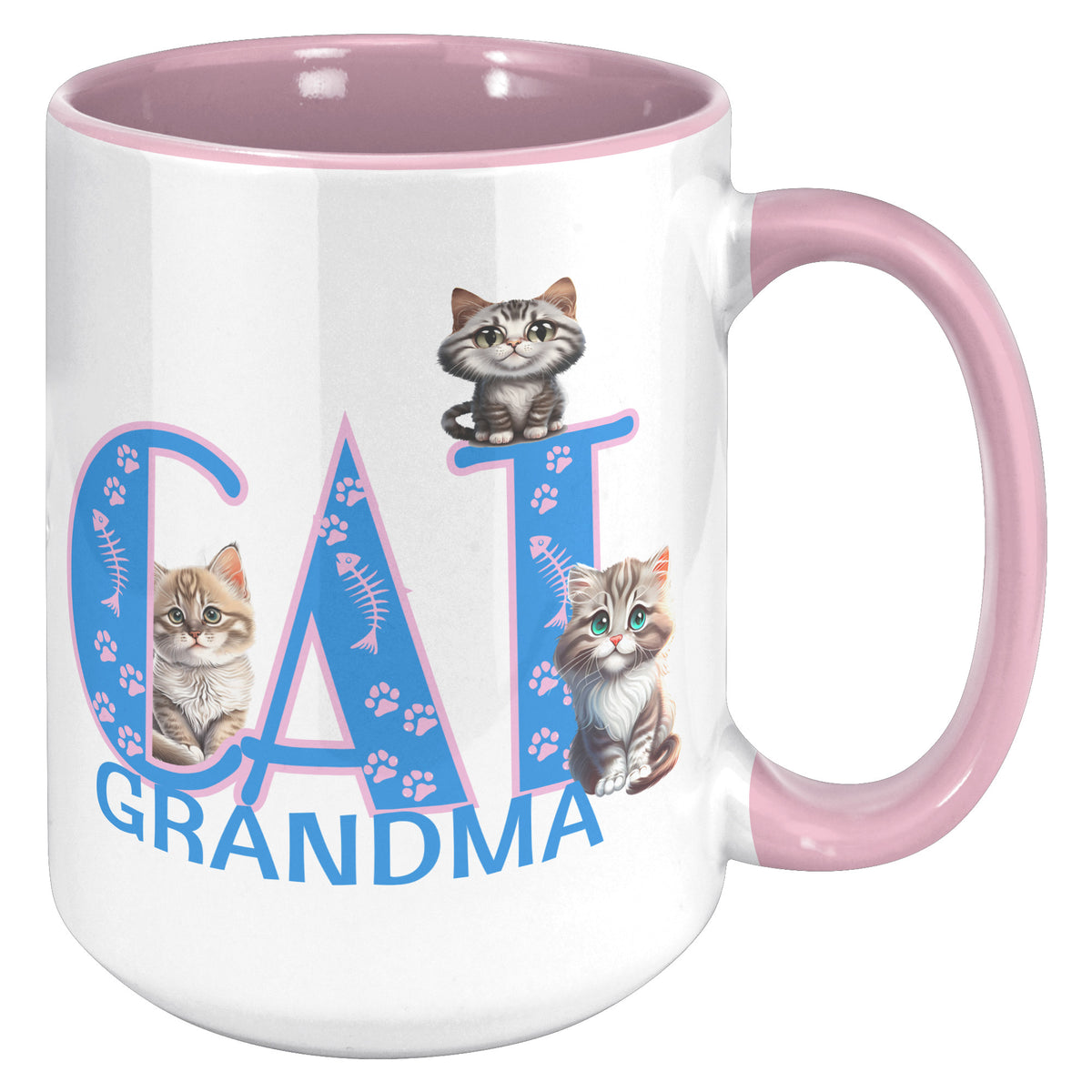 Cat Grandma Accent Mug