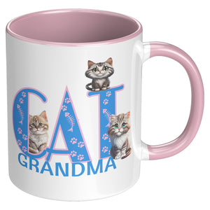 Cat Grandma Accent Mug