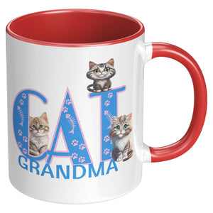 Cat Grandma Accent Mug