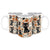 Cute Black Cat, Pumpkins And Ghosts 15 Oz Full Wrap Mug