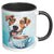 Funny Dog With Coffee Accent Mug