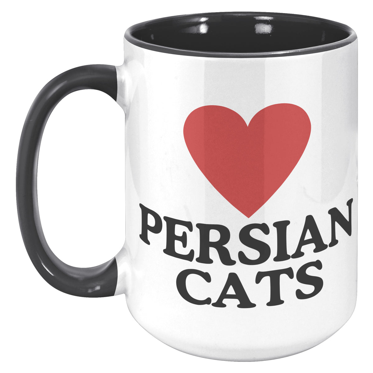 Heart Persian Cats Accent Mug
