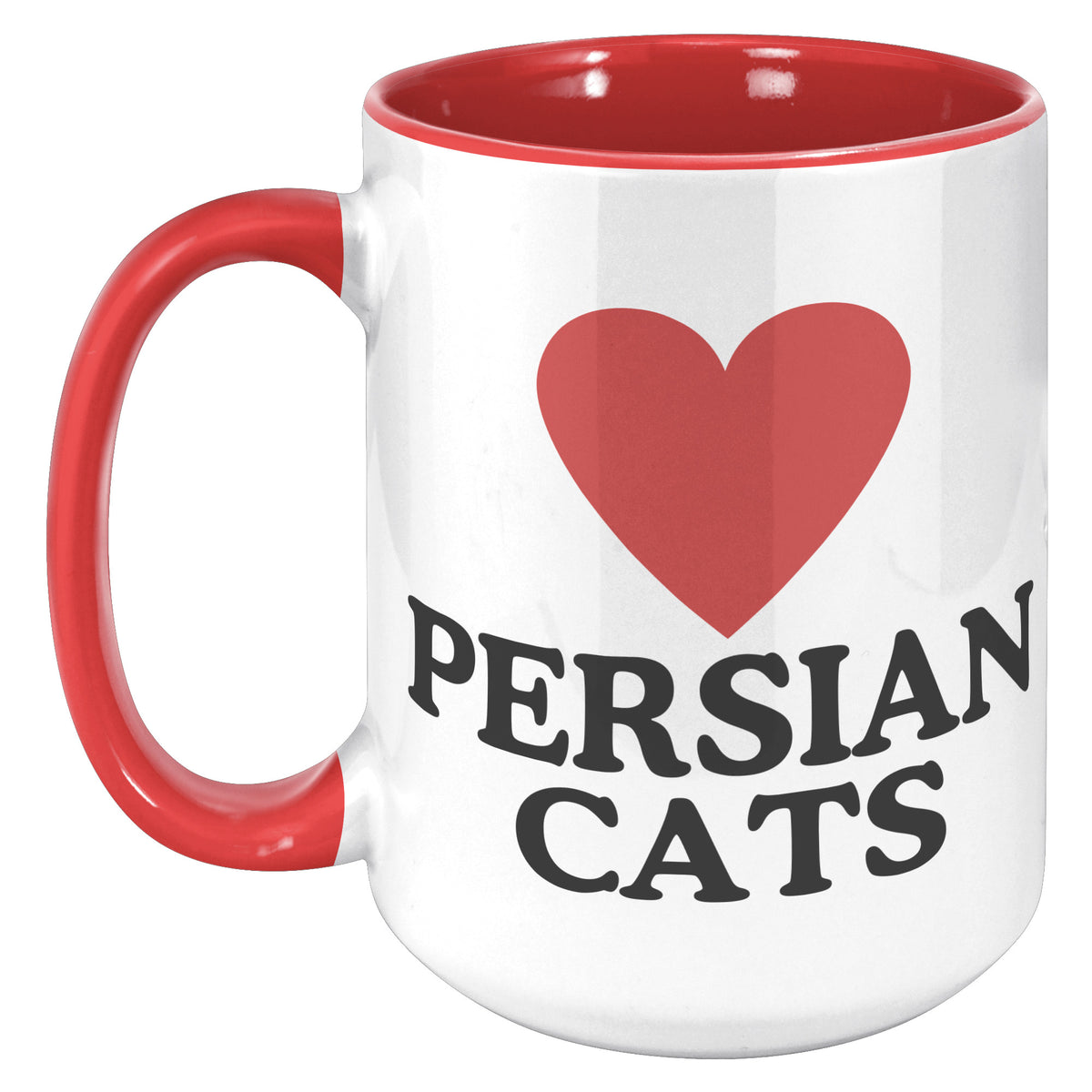 Heart Persian Cats Accent Mug