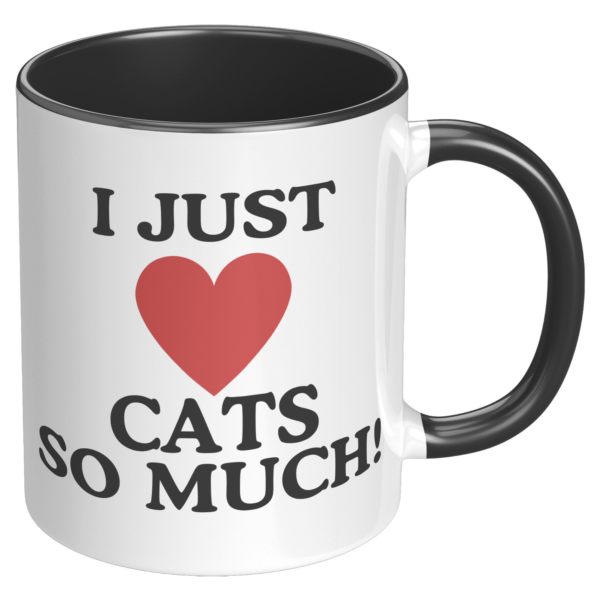 I Just Heart Cats So Much Accent Mug