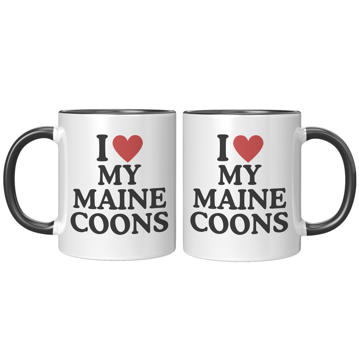 I Love My Maine Coons Accent Mug