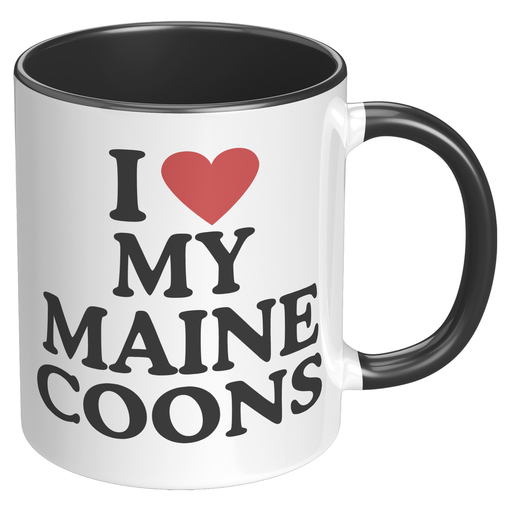 I Love My Maine Coons Accent Mug