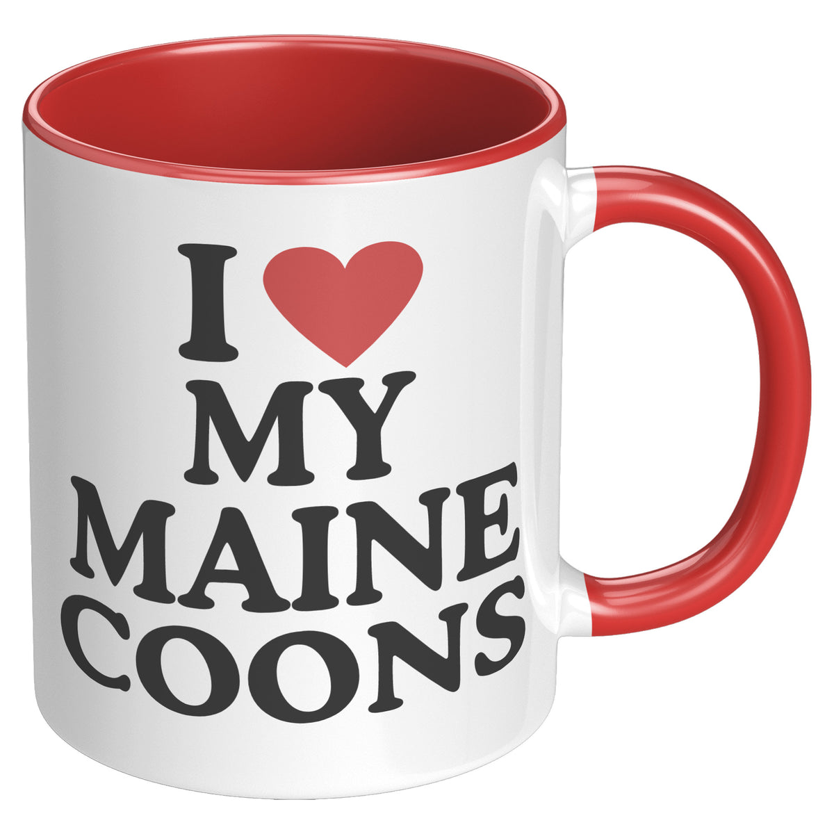 I Love My Maine Coons Accent Mug