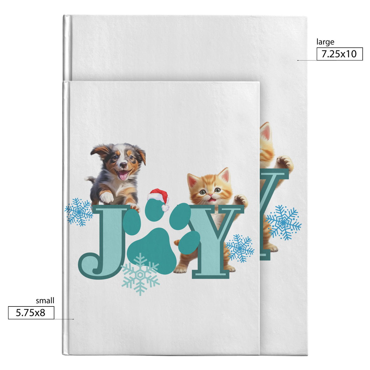 Joy Kitty Puppy Hardcover Journal