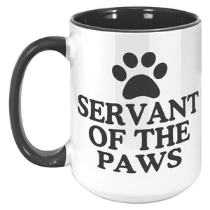 Servant To The Paws Accent Mug