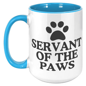 Servant To The Paws Accent Mug