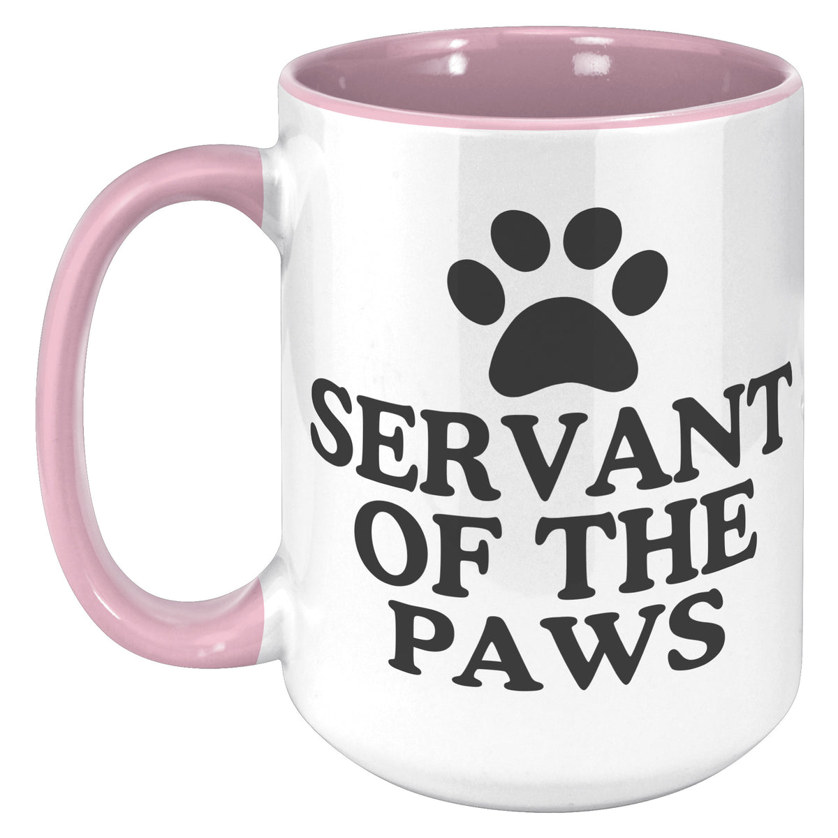 Servant To The Paws Accent Mug