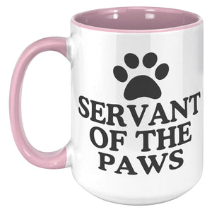 Servant To The Paws Accent Mug