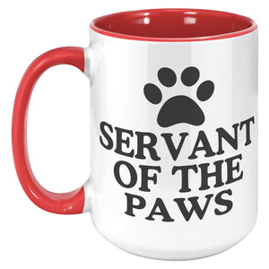 Servant To The Paws Accent Mug