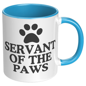 Servant To The Paws Accent Mug