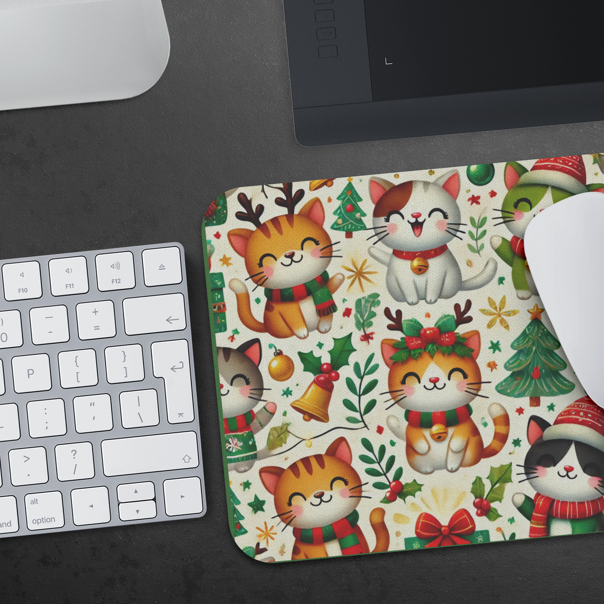 Festive Cats Holiday Mousepad