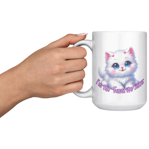 I'm the Favorite Sister 15 Oz White Mug