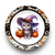 Cute Cat With Hat And Pumpkins Dinner Plate