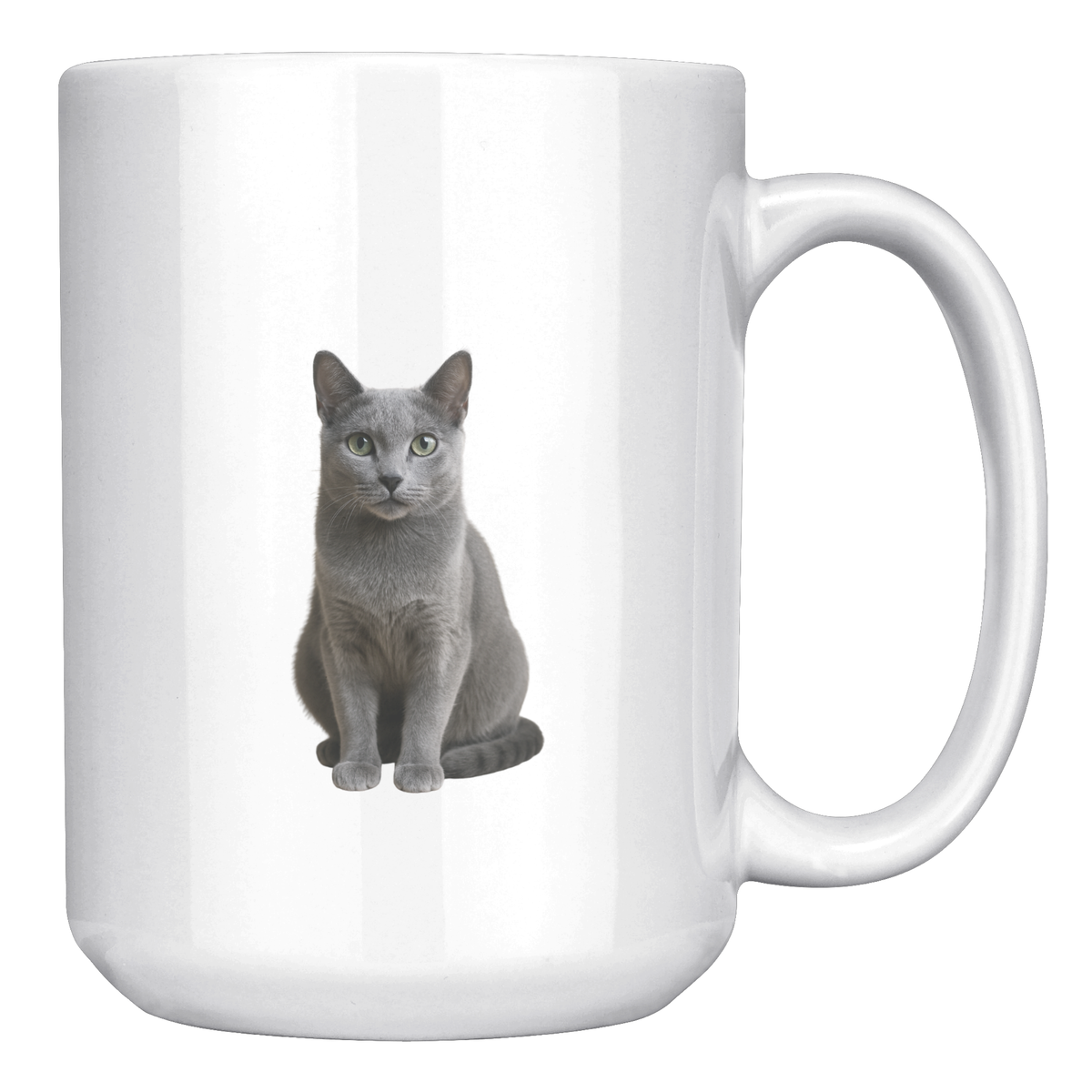 Russian Blue Mom 15 Oz White Mug