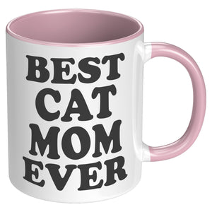 Best Cat Mom Accent Mug - crazyaboutcoffeeandcats