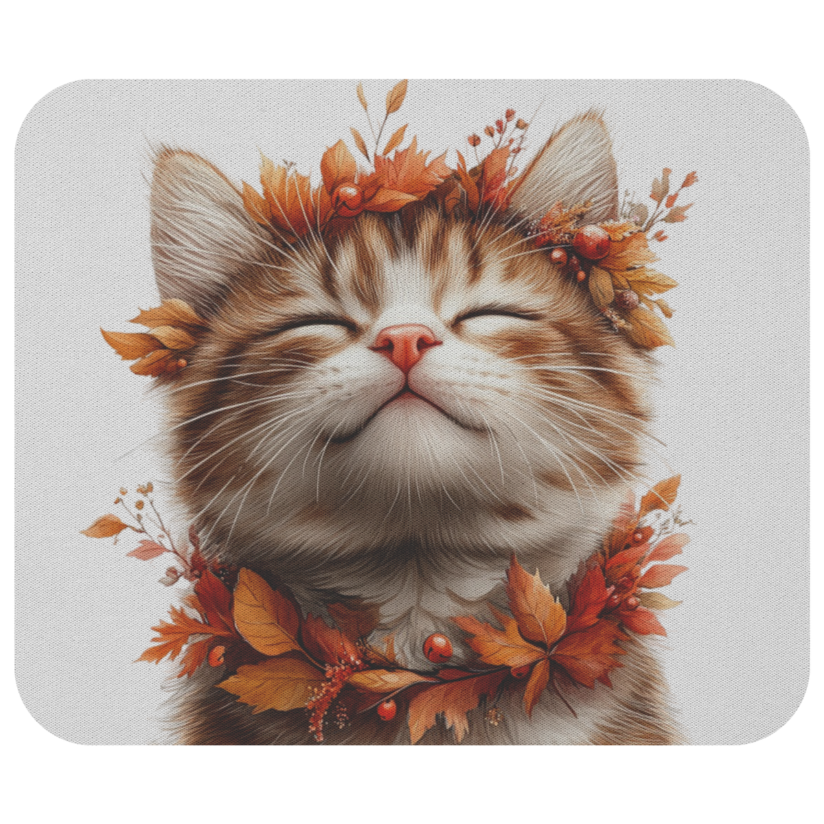 Autumn Cat Bliss Mousepad