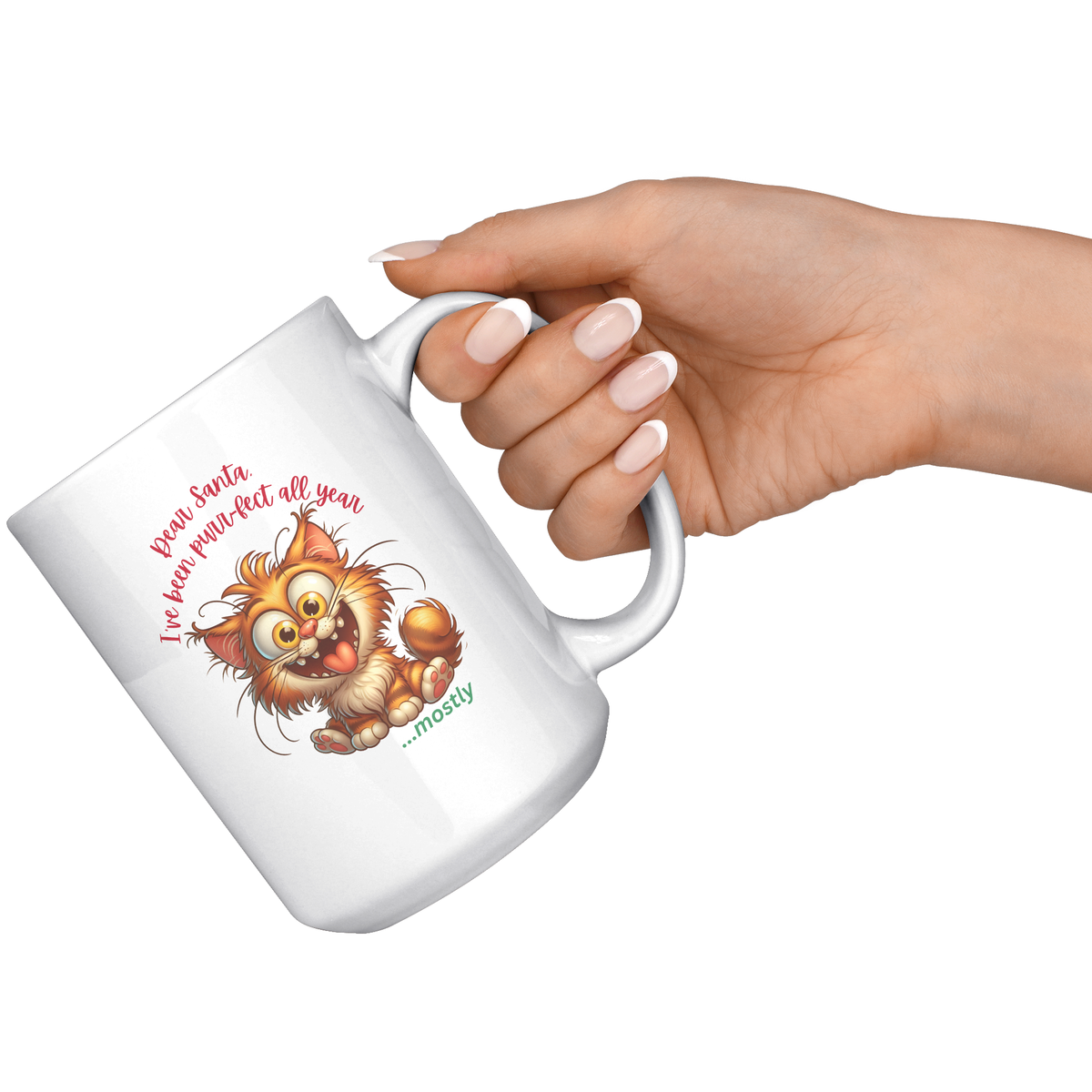 Crazy Cat 15oz White Mug