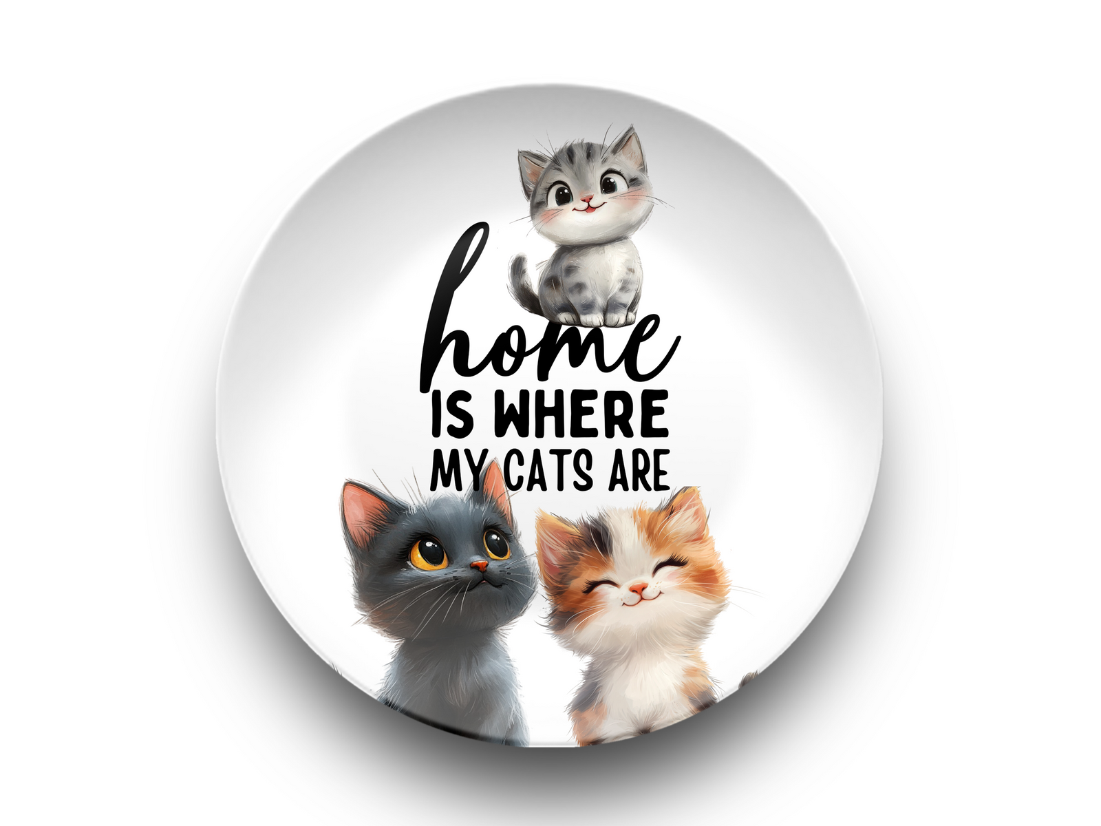 Home Is Where My Cats Are 10" Plate