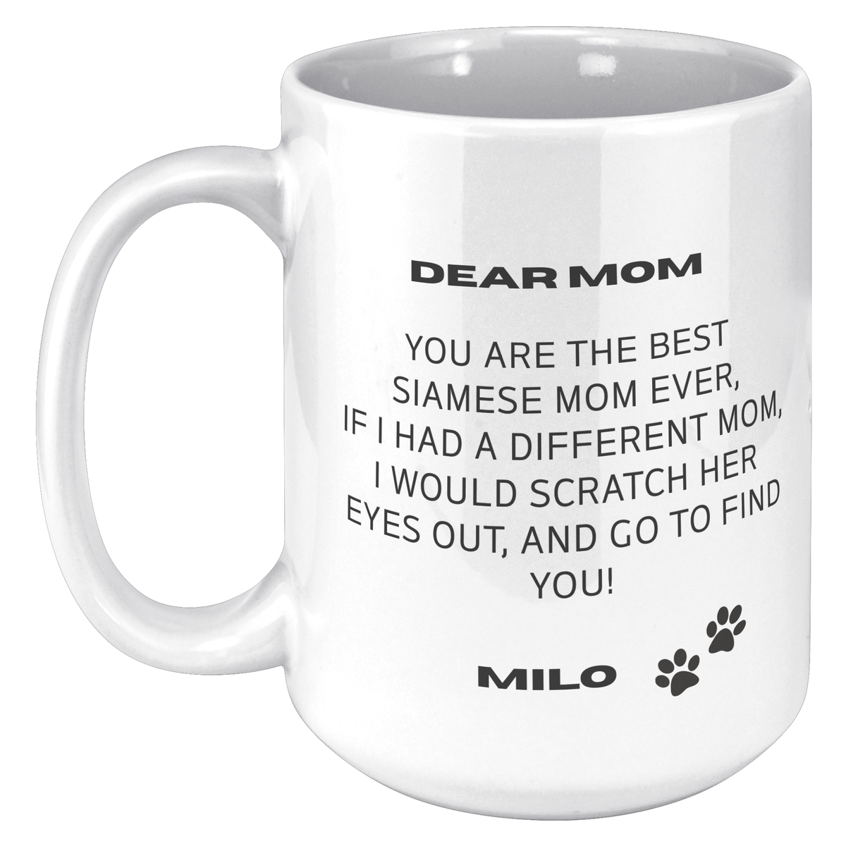 Siamese Mom 15oz White Mug