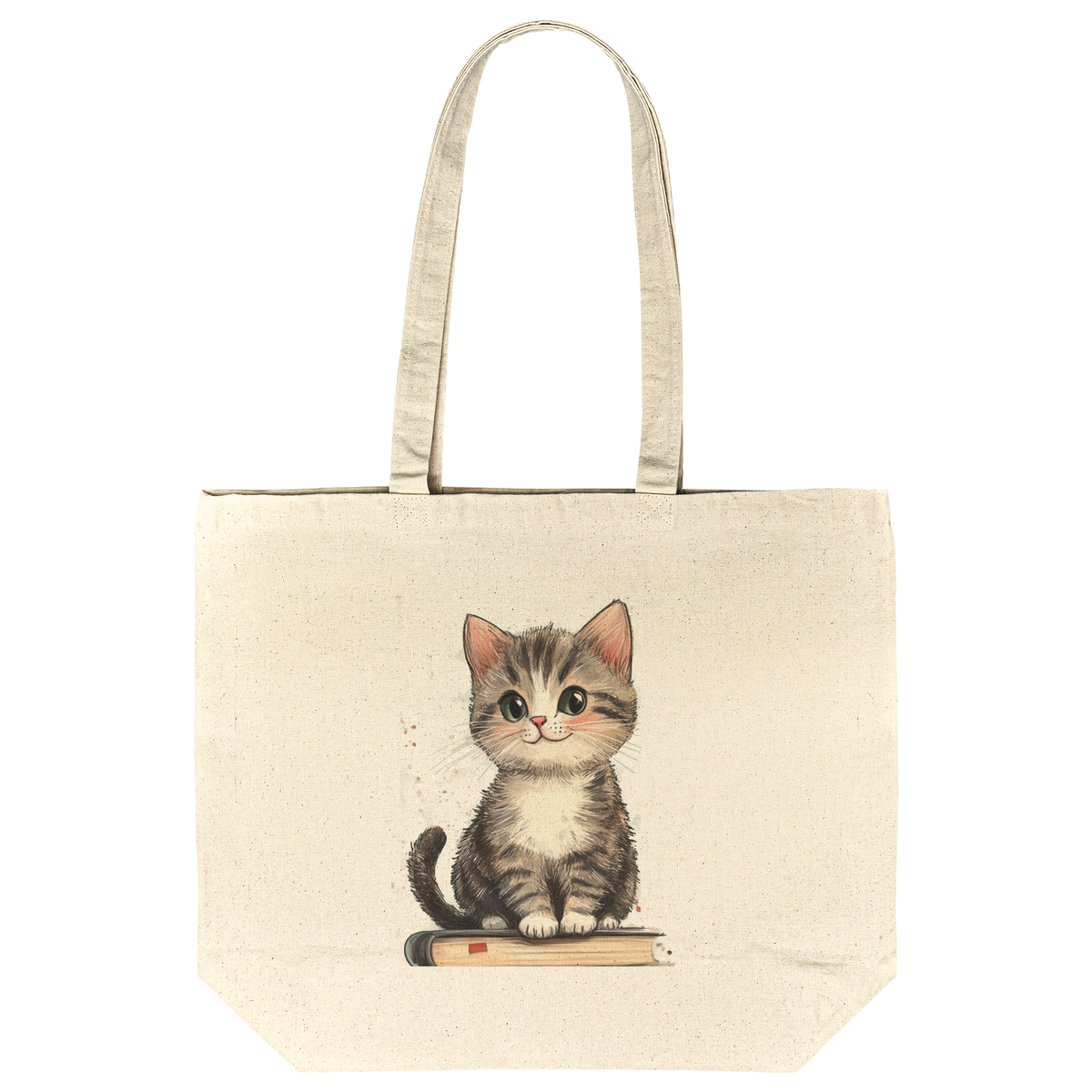 Bookish Kitten Tote Bag