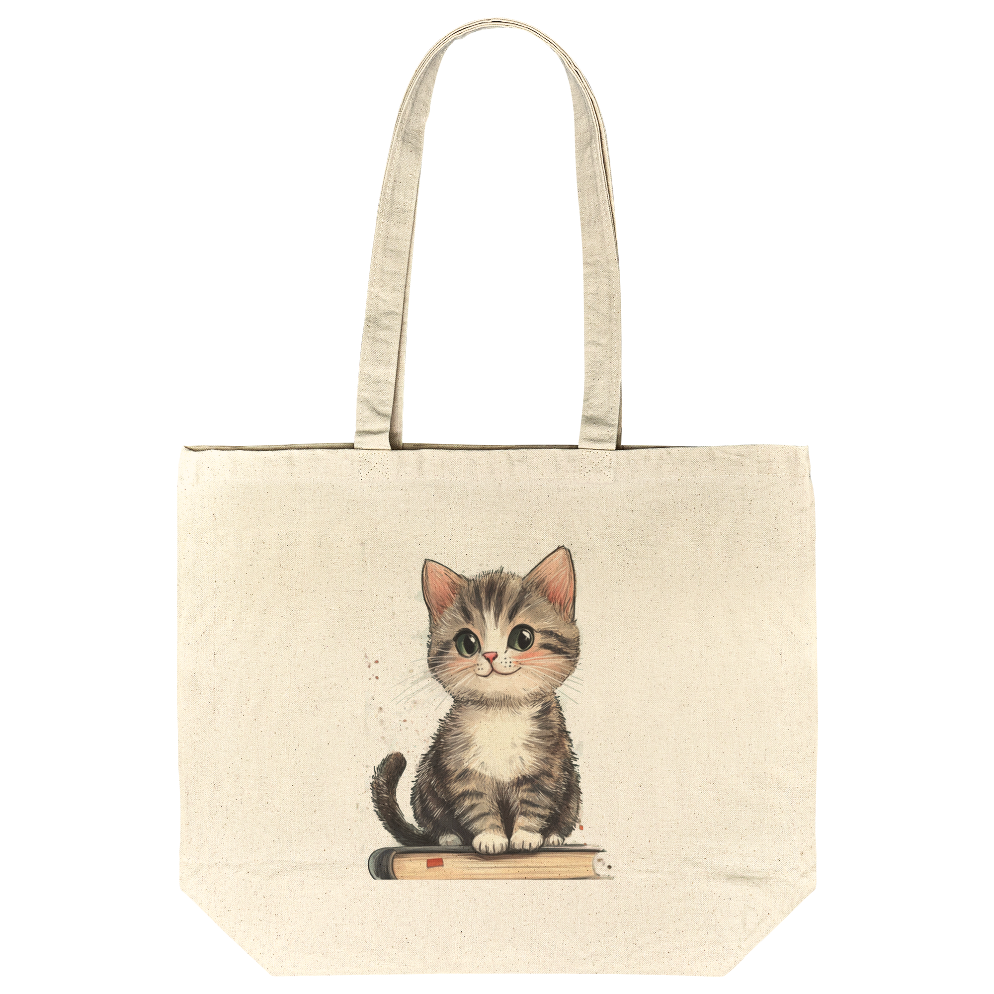 Bookish Kitten Tote Bag