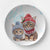 Two Cats With Hats 10" Plate - crazyaboutcoffeeandcats