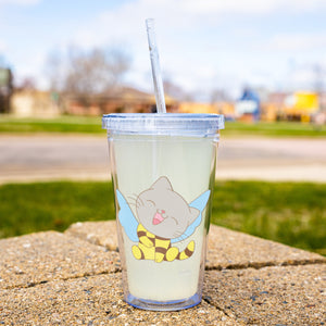 Baby Cat Bee Tumbler - crazyaboutcatsandcoffee