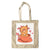 Brown Kitty In Brown Teacup Cotton Tote Bag