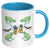 Cat Bees Green Frogs And Salamanders Accent Mug