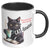 Cat-Finated Is The Only Way To Start My Day 11 Oz Accent Mug - crazyaboutcatsandcoffee