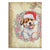 Christmas Puppy With Hat Hardcover Journal - crazyaboutcatsandcoffee