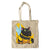 Cute Kitty Bee Canvas Cotton Tote Bag