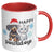 Happy Pawlidays 11 Oz Accent Mug - crazyaboutcatsandcoffee