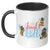 Kitty Bee Jinglebells 11 Oz Accent Mug - crazyaboutcatsandcoffee