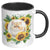 Kitty With Sunflowers 11 Oz Mug - crazyaboutcatsandcoffee