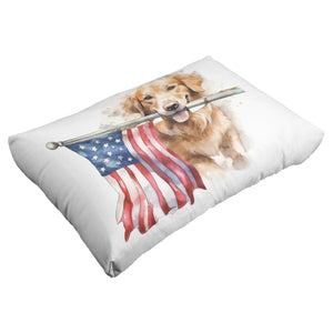 Labrador Retreiver Holding US Flag | Patriotic | 4th Of July | - crazyaboutcatsandcoffee