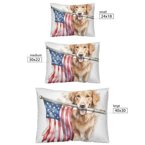 Labrador Retreiver Holding US Flag | Patriotic | 4th Of July | - crazyaboutcatsandcoffee