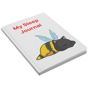 Sleeping Kitty Bee Paperback Journals Notebooks