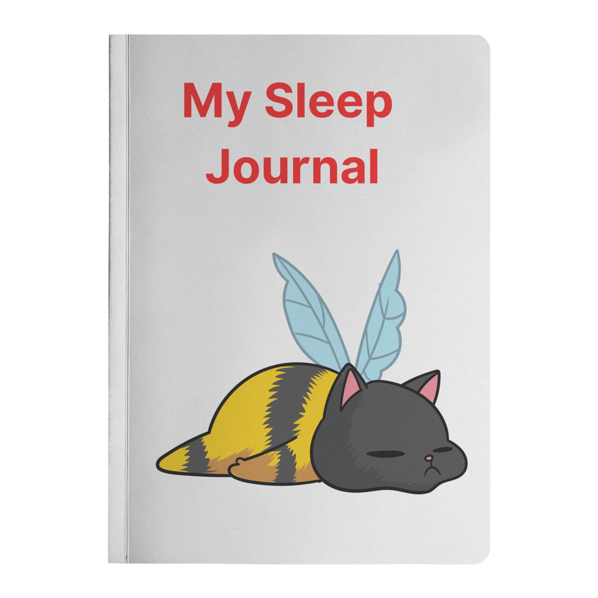 Sleeping Kitty Bee Paperback Journals Notebooks